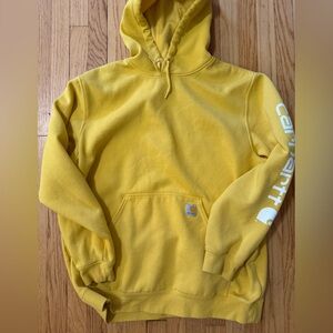 Carhartt Yellow Hoodie for Men XL